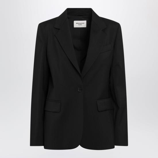 26FW 위켄드막스마라 자켓 WKDLAMINEWO Black