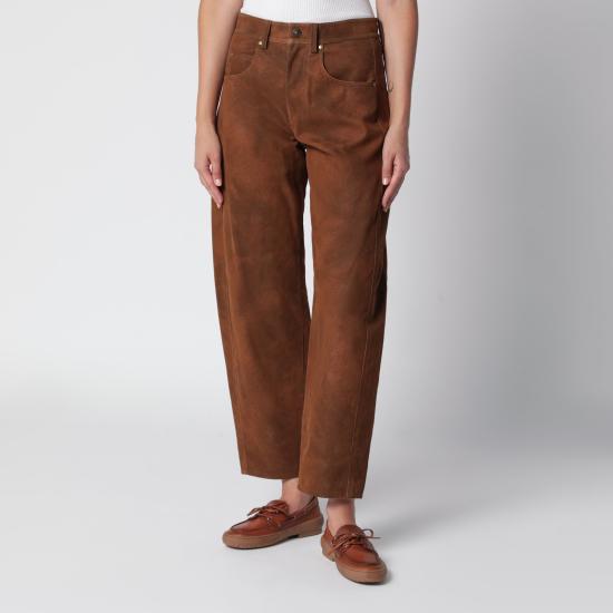 26FW 이자벨마랑에뚜왈 팬츠 PA0780FAD3B01E Brown