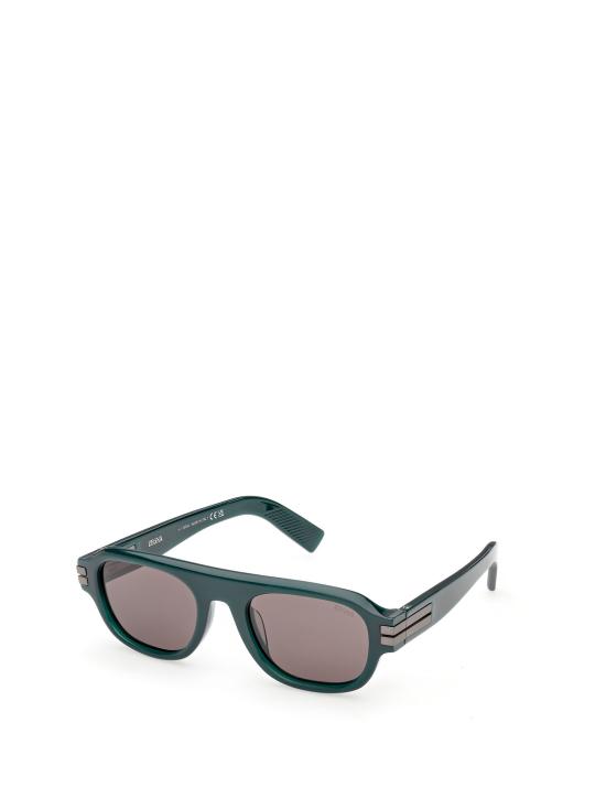 26FW 에르메네질도제냐 선글라스 EZ0304 96A SHINY DARK GREEN SMOKE - ERMENEGILDO ZEGNA