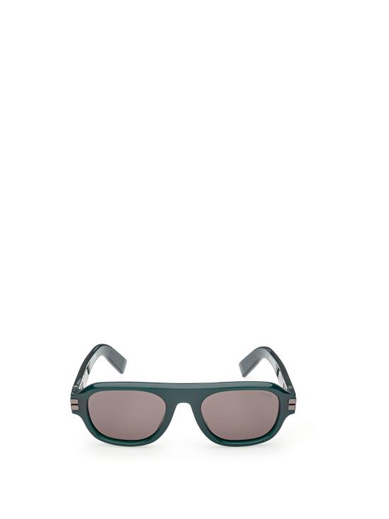 26FW 에르메네질도제냐 선글라스 EZ0304 96A SHINY DARK GREEN SMOKE