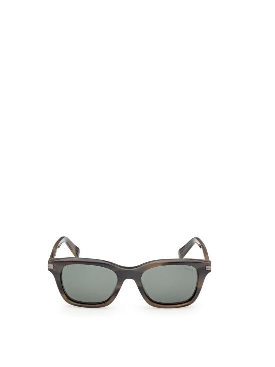 26FW 에르메네질도제냐 선글라스 EZ0303 55R COLOURED HAVANA GREEN POLARIZED