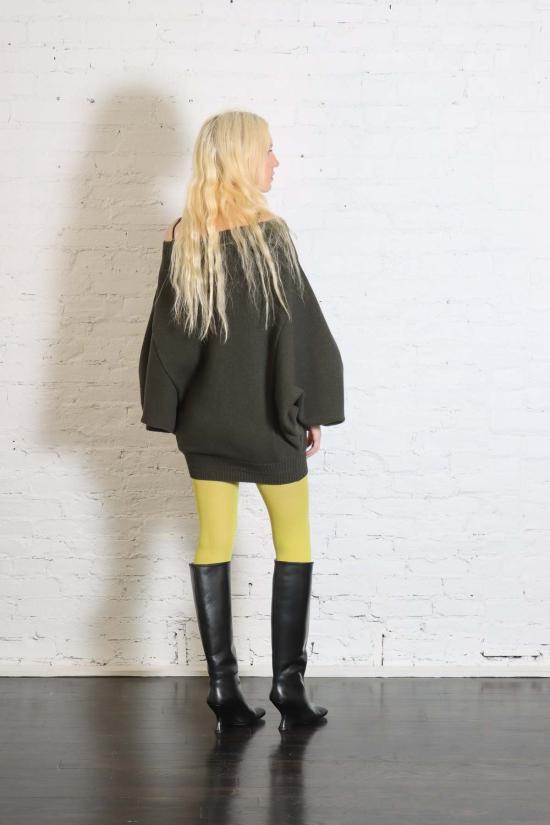  마르지엘라 숏 원피스 메종  스웨터 미니 드레스 - MAISON MARGIELA