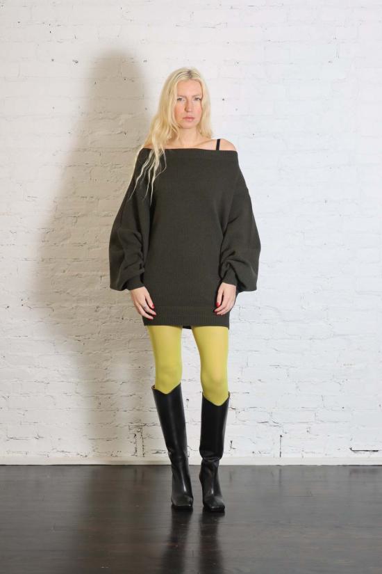  마르지엘라 숏 원피스 메종  스웨터 미니 드레스 - MAISON MARGIELA
