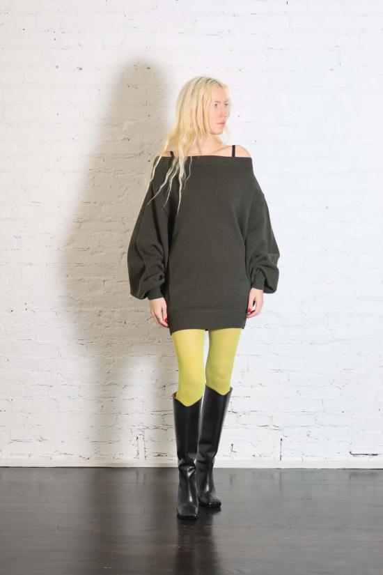  마르지엘라 숏 원피스 메종  스웨터 미니 드레스 - MAISON MARGIELA