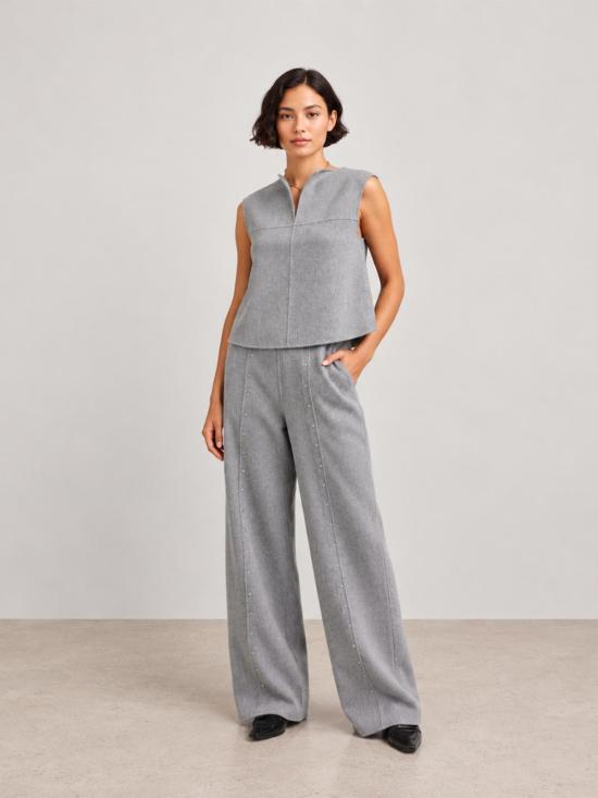  레이첼 코미 블라우스 머서 탑 헤더 그레이 - RACHEL COMEY