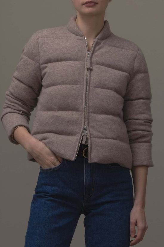  Allude- Fashionhaus 봄버 자켓 알루드 퀼팅 재킷 프레시 페퍼 - OTHER BRANDS