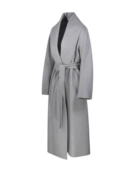 26FW 에스막스마라 폴도 버진 울 벨티드 롱 코트 2629016043600 074 GRIGIO PERLA - 'S MAX MARA