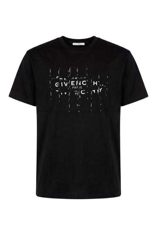 26FW 지방시 반팔 티셔츠 BM71NK3YU9 001 BLACK