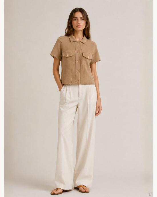  쿠즈텡 자켓 Kujten Jessinda Jacket Latte - KUJTEN
