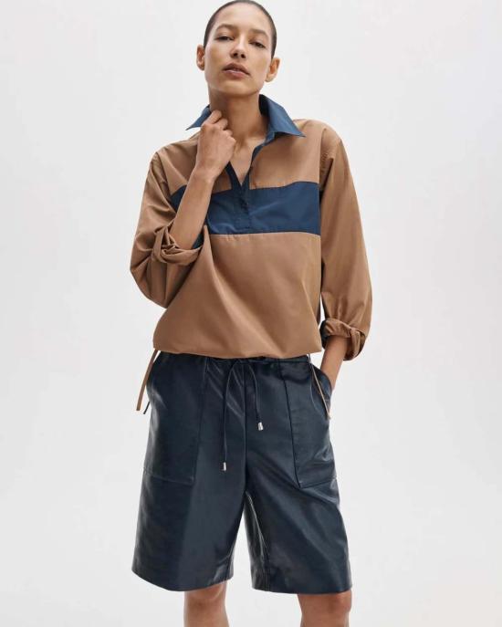  랙앤본 긴팔 티셔츠 Rag & Bone 럭비 셔츠 카멜