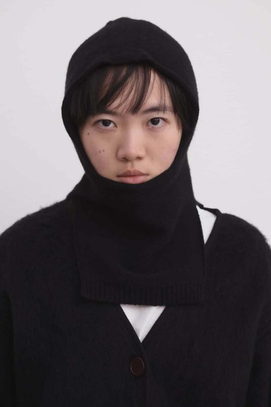  베이스레인지 모자 아노락 후드 블랙
