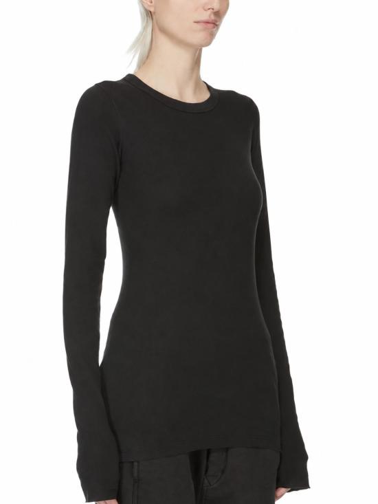 26FW 릭 오웬스 반팔 티셔츠 DS02F6217RN 09 BLACK - RICK OWENS