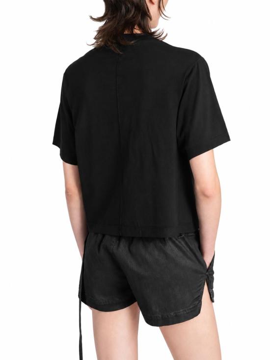 26FW 릭 오웬스 반팔 티셔츠 DS02F6206RN 09 BLACK - RICK OWENS