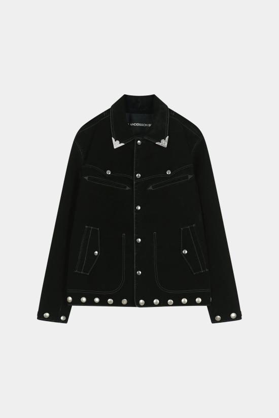 26FW 앤더슨벨 데님 자켓 awa771m BLACK DOM