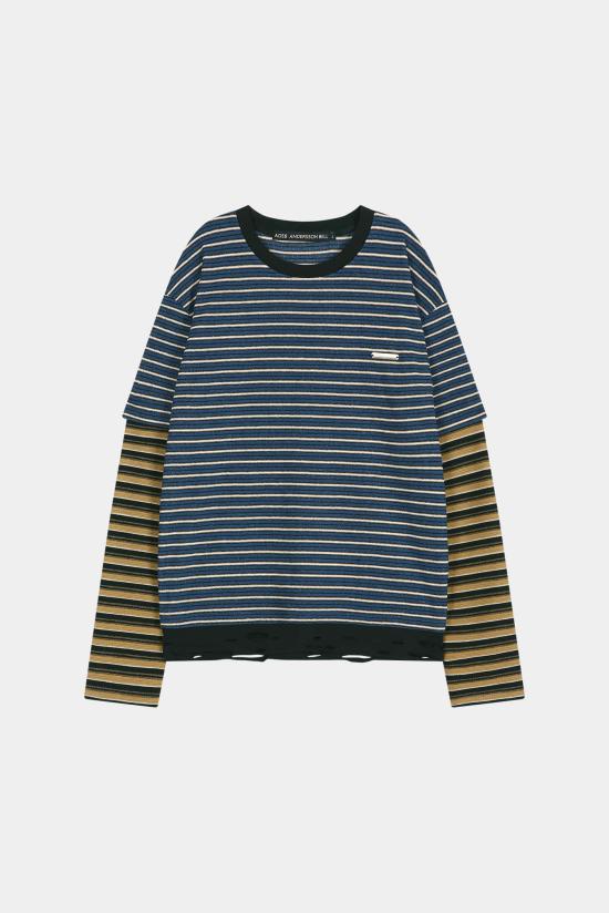 26FW 앤더슨벨 긴팔 티셔츠 atb1613u BLUE DOM