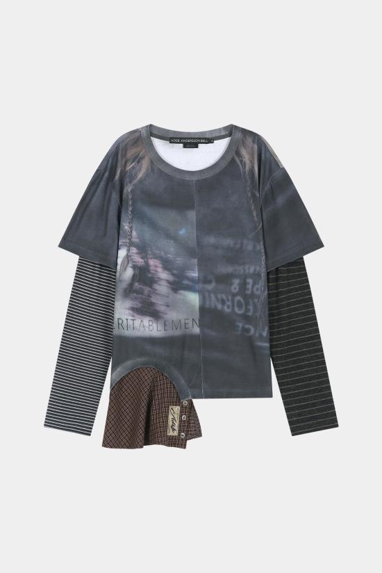 26FW 앤더슨벨 긴팔 티셔츠 atb1640w CHARCOAL DOM