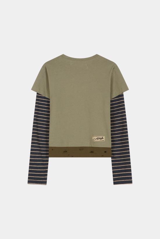 26FW 앤더슨벨 긴팔 티셔츠 atb1629w KHAKI DOM - ANDERSSON BELL