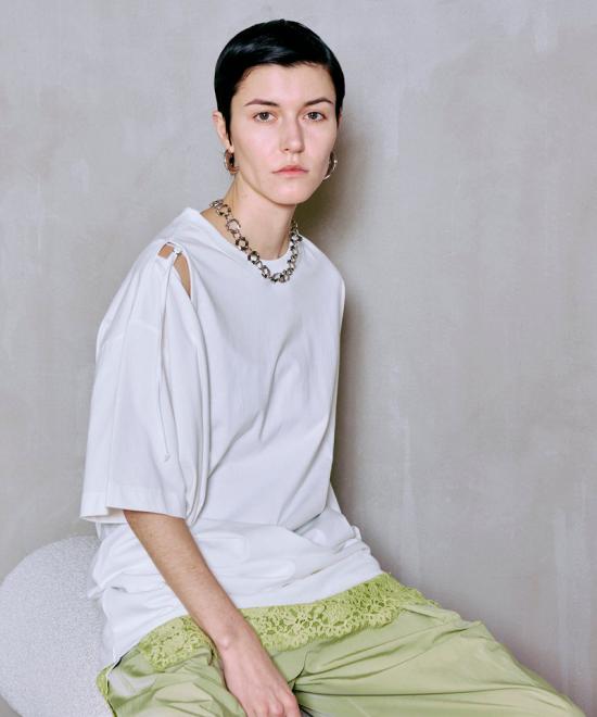 26SS 메종 스페셜 반팔 티셔츠 21261415812WHT DOM - MAISON SPECIAL