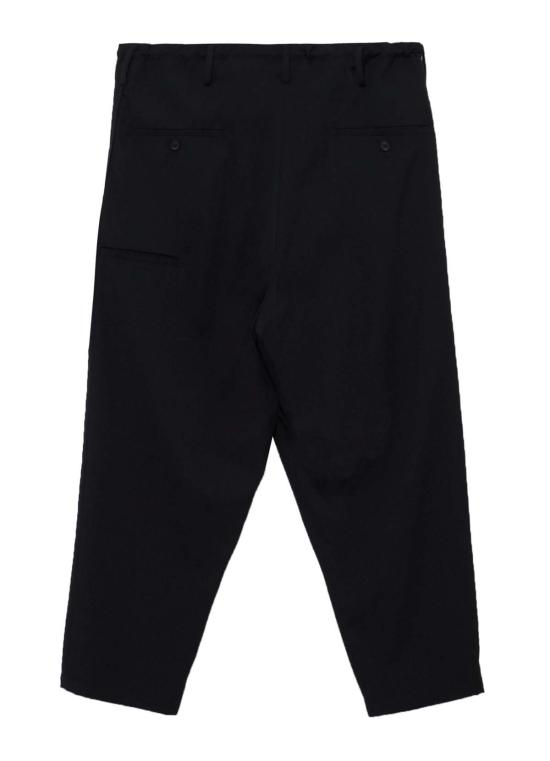 26FW 요지 야마모토 스트레이트 팬츠 뉴 스탠다드 스트링 팬츠 블랙 - YOHJI YAMAMOTO