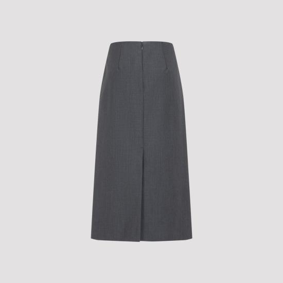 26FW 질샌더 미디 스커트 J03MA0315 J40402 023 FOG - JIL SANDER