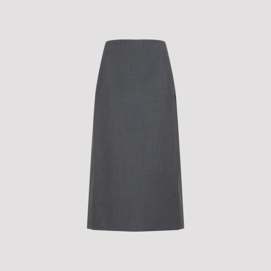 26FW 질샌더 미디 스커트 J03MA0315 J40402 023 FOG - JIL SANDER