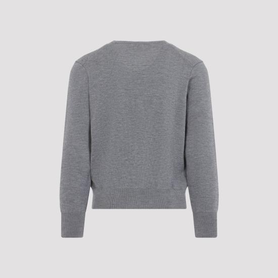 26FW 아미 ADC 울 V넥 가디건 HKC361 001 A336 HEATHER ASH GREY BLACK - AMI