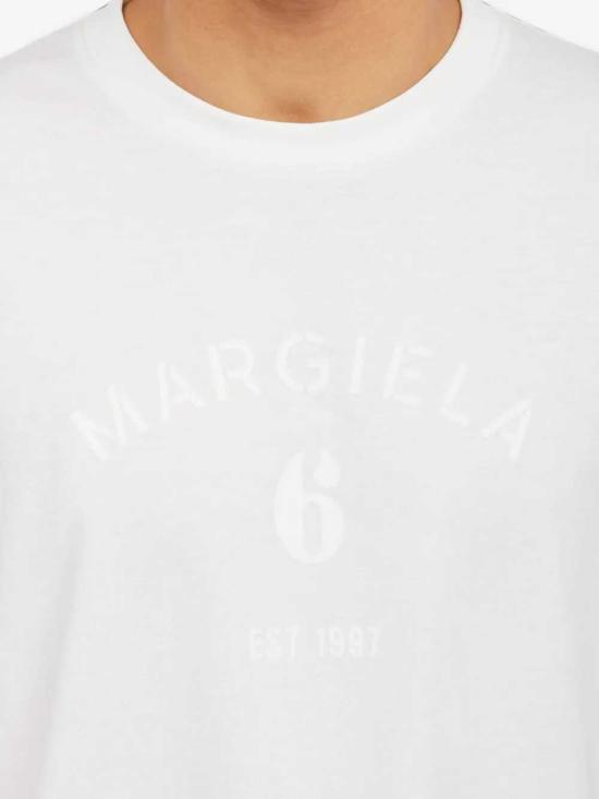 26FW MM6 메종마르지엘라 반팔 티셔츠 SH2GC0048M20048 101 OFF WHITE - MM6 MAISON MARGIELA