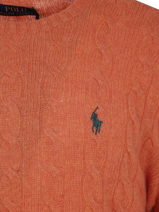 26FW 폴로 랄프로렌 케이블 니트 스웨터 710 876 762 500 ORANGE JASPER HEATHER - POLO RALPH LAUREN