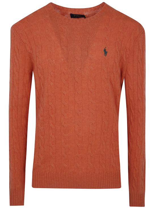 26FW 폴로 랄프로렌 케이블 니트 스웨터 710 876 762 500 ORANGE JASPER HEATHER
