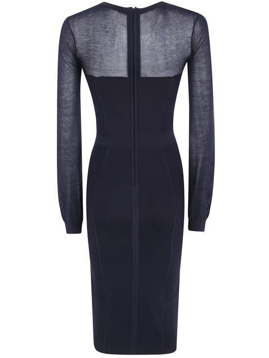 26FW 엘리자베타프랜치 미디 원피스 AM53B67E2 110 BLACK - ELISABETTA FRANCHI