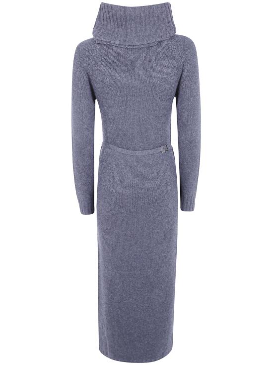 26FW 트윈셋 롱 원피스 262TT3212 12840 GREY ANTHRACITE MELANGE - TWINSET
