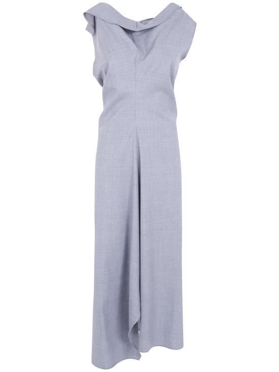 26FW 빅토리아 베컴 미디 원피스 1426WDR007663A 2882 LIGHT GREY MELANGE