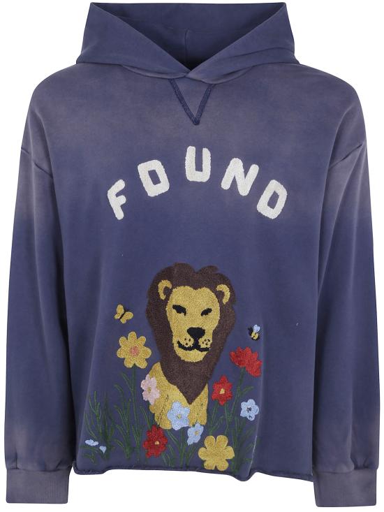 26FW 파운드 후드 티셔츠 FOFW26HO13012 6345 WASHED NAVY