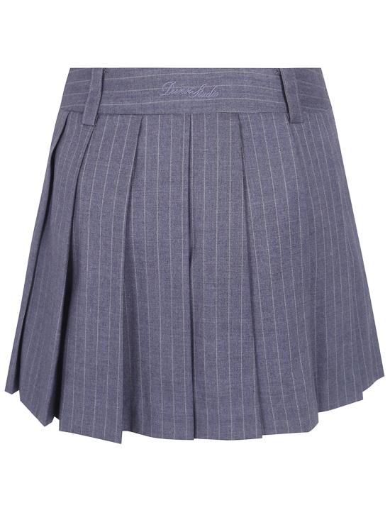 26FW 던스트 숏 스커트 UDSK6C203G2 GREY STRIPE - DUNST