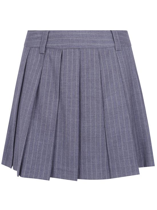26FW 던스트 숏 스커트 UDSK6C203G2 GREY STRIPE