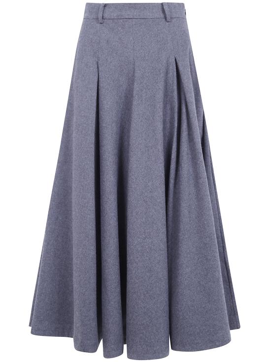 26FW 바이말렌비거 미디 스커트 104367 M65 DARK GREY MELANGE