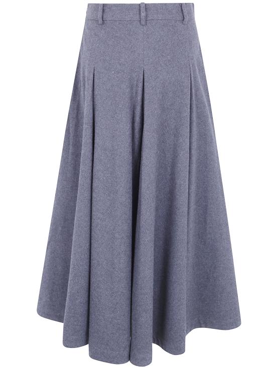 26FW 바이말렌비거 미디 스커트 104367 M65 DARK GREY MELANGE - BY MALENE BIRGER