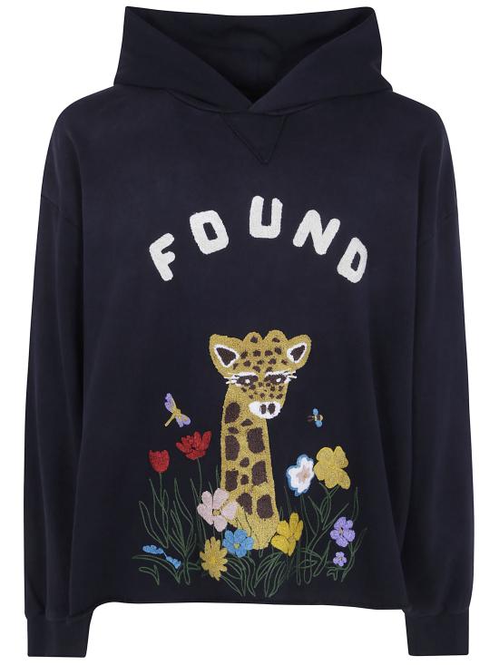 26FW 파운드 후드 티셔츠 FOFW26HO13012 0027 VINTAGE BLACK