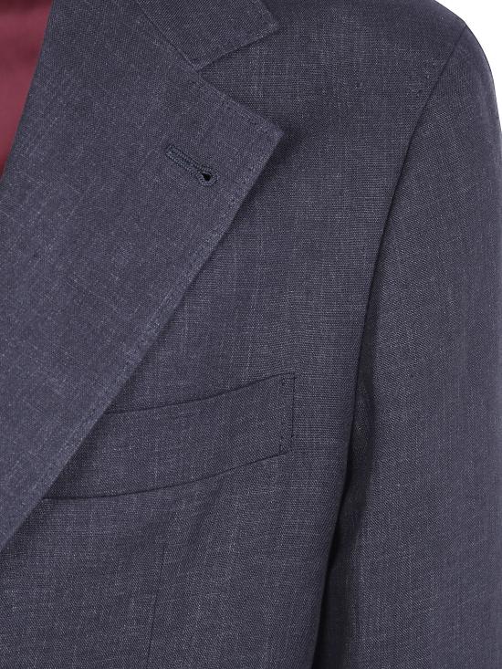  브루넬로 쿠치넬리 리넨 디컨스트럭티드 재킷 MB4307BTD1 C005 BLACK - BRUNELLO CUCINELLI