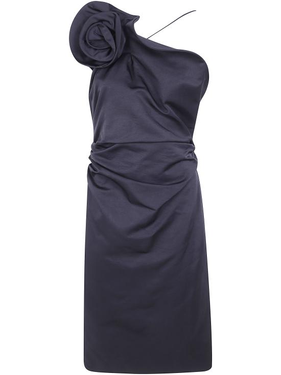 26FW 마그다뷰트림 미디 원피스 266926 BLACK