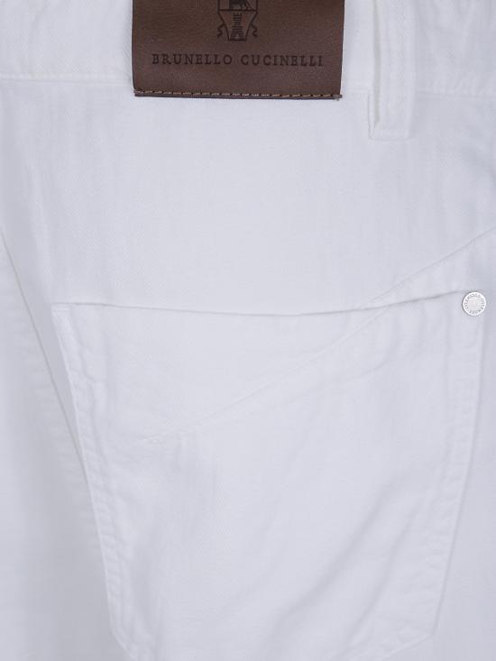  브루넬로 쿠치넬리 플레어 팬츠 ML996P5992 C600 WHITE - BRUNELLO CUCINELLI