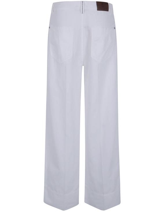  브루넬로 쿠치넬리 플레어 팬츠 ML996P5992 C600 WHITE - BRUNELLO CUCINELLI