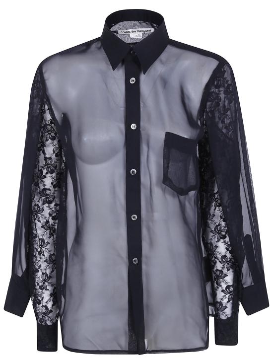 26FW 꼼데가르송 셔츠 GR B004 BLACK X