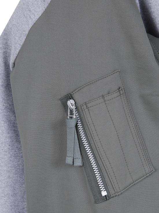 26FW 꼼데가르송 긴팔 티셔츠 HR T008 GREY X KHAKI - COMME DES GARCONS