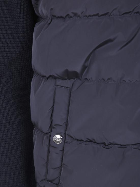 26FW 에르노 와플 니트 패디드 가디건 MP000138U 70259 9300 BLACK - HERNO