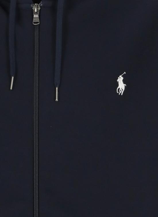 26FW 랄프 로렌 더블 니트 풀 지퍼 후디 710888282 002 BLUE - RALPH LAUREN