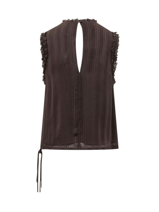 26SS 핑코 민소매 티셔츠 106566A373 M28 MARRONE - PINKO