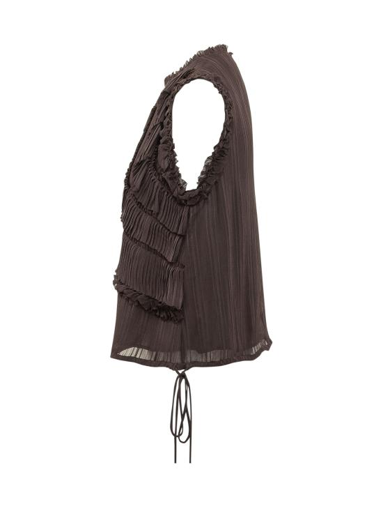 26SS 핑코 민소매 티셔츠 106566A373 M28 MARRONE - PINKO
