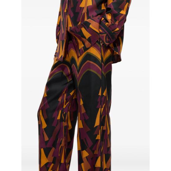 26FW 푸찌 스트레이트 팬츠 6URT10 6U841 075 BLACK ORANGE - PUCCI