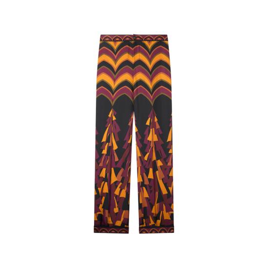 26FW 푸찌 스트레이트 팬츠 6URT10 6U841 075 BLACK ORANGE